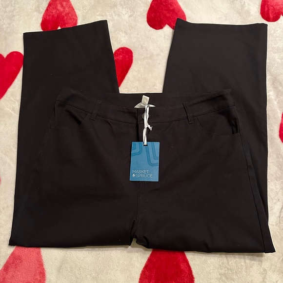Market & Spruce Women's Black Cropped Pants - Picture 9 of 11